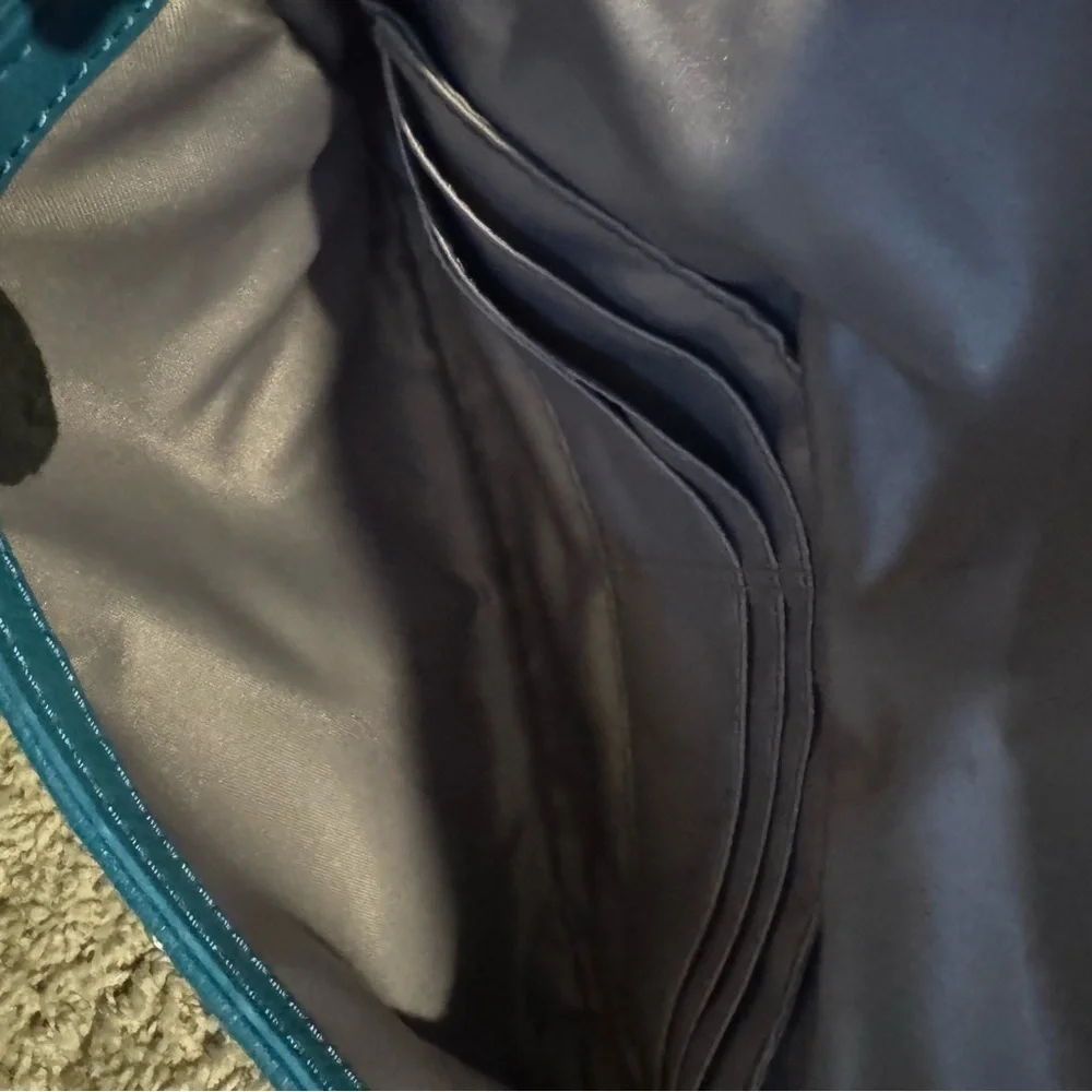 Coach Madison Teal Leather Crossbody or Shoulder Bag with Chain Strap | GUC